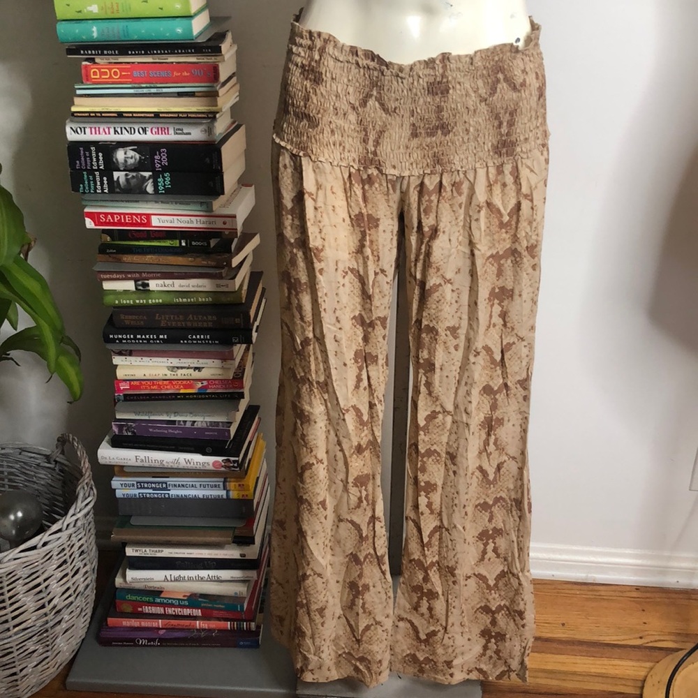 Light Brown Snakeskin Pants